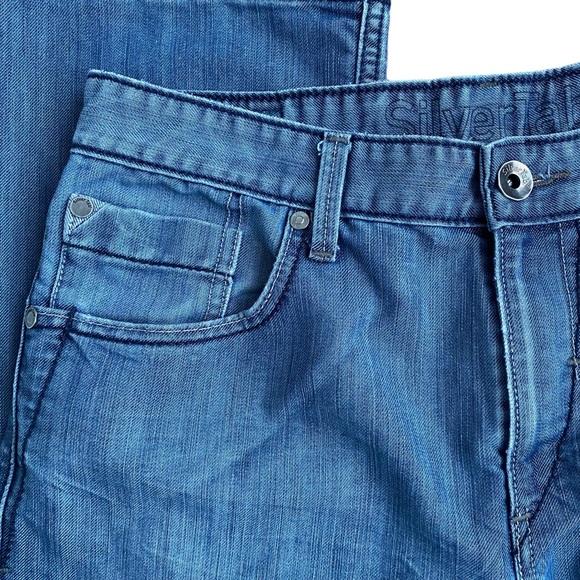 Levis SilverTab Bootcut Jeans 32 x 32 Western Lightwash Blue Gray Color Y2K - Picture 7 of 12